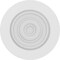 Ekena Millwork Standard Grayson Bullseye Rosette with Square Edge, 5"W x 5"H x 1/2"P ROSP050X050X050GRY02 - alternate 4